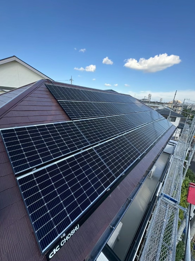 東京都稲城市U様邸（戸建て） 太陽光発電・蓄電池施工事例