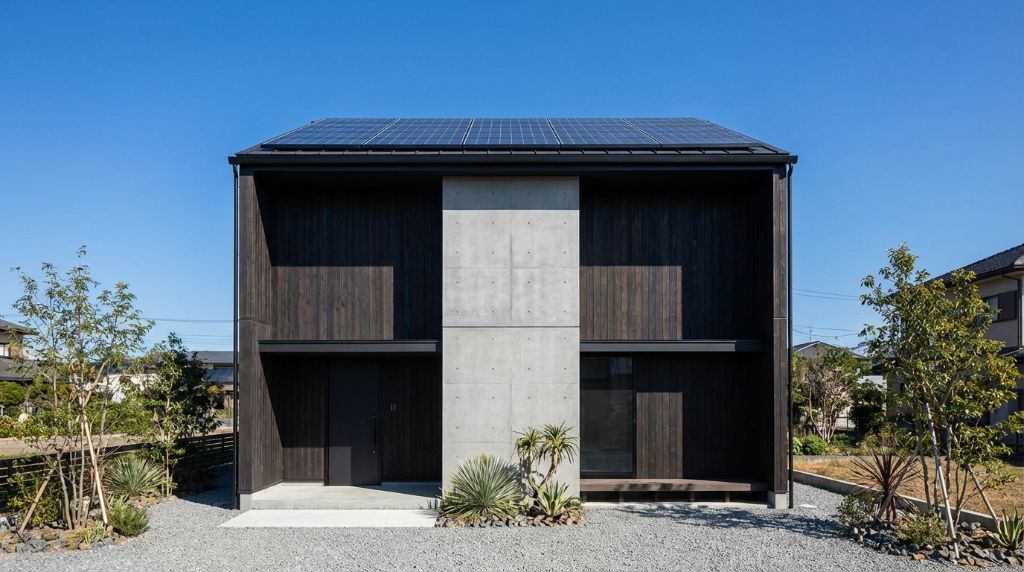 I様宅の屋根太陽光パネル設置完了